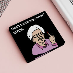 Middle Finger Makeup Compact Mirror